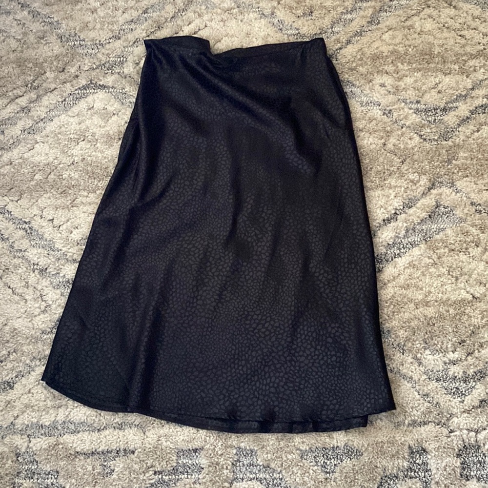 Shein midi silk skirt